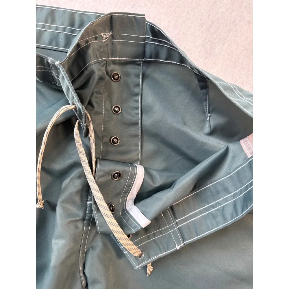 Katin Heritage Collection Board Shorts Mens size 34Green Tan Nylon Swim Trunks - Picture 4 of 9